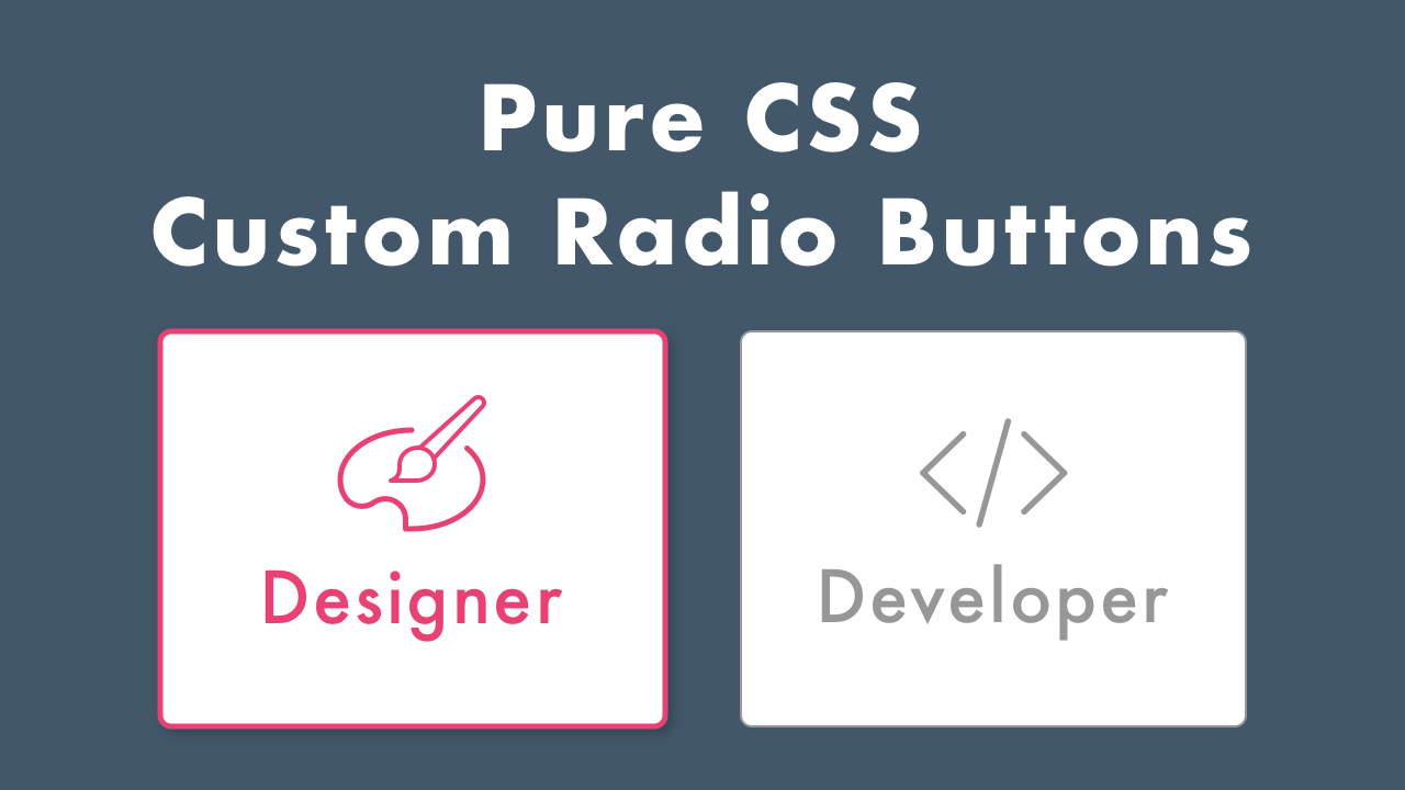 Lyrical barriere Indkøbscenter Pure CSS Custom Radio Buttons with SVG Icons | Plantpot