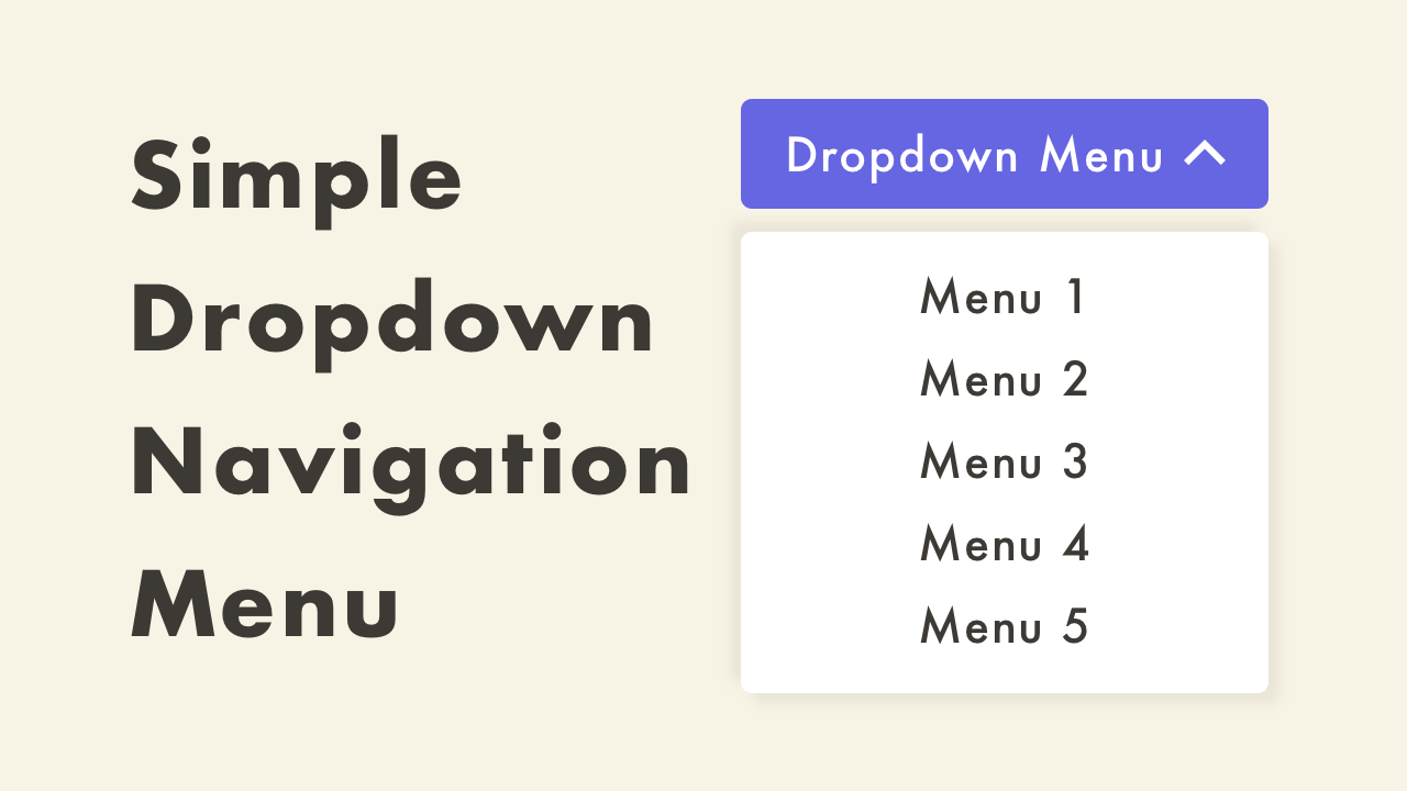 Simple Dropdown Navigation Menu with HTML, CSS & JavaScript | Plantpot