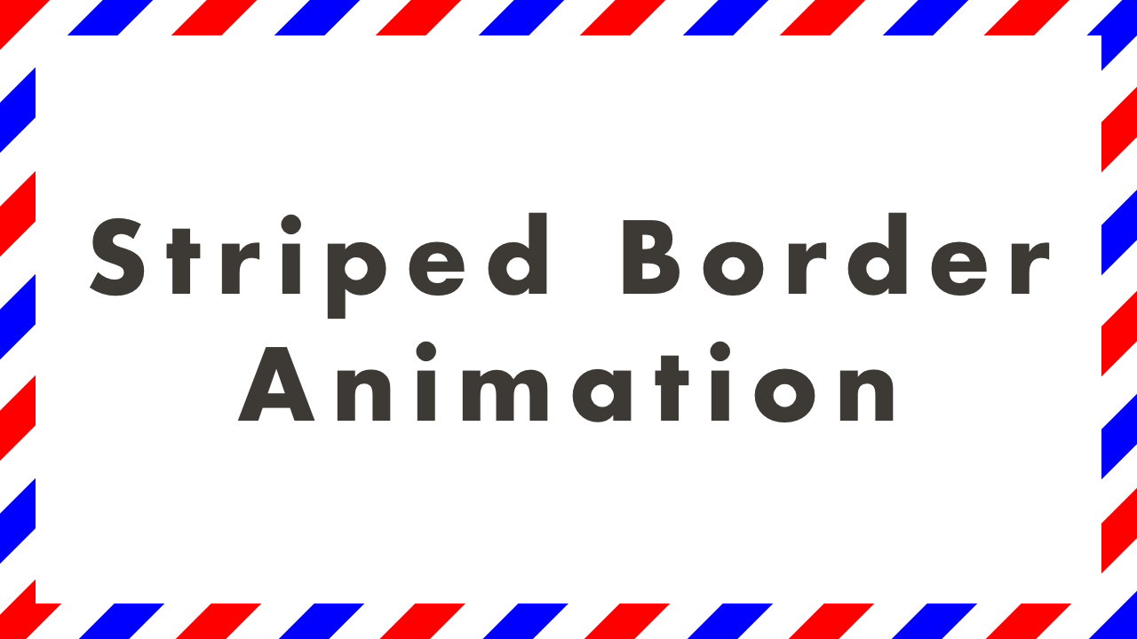 CSS Striped Border Animation | Plantpot