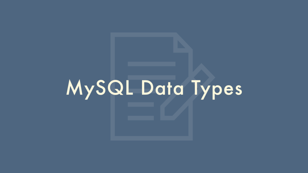 Mysql Data Types Plantpot