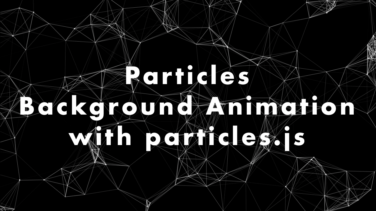 Particles Background Animation with  | Plantpot